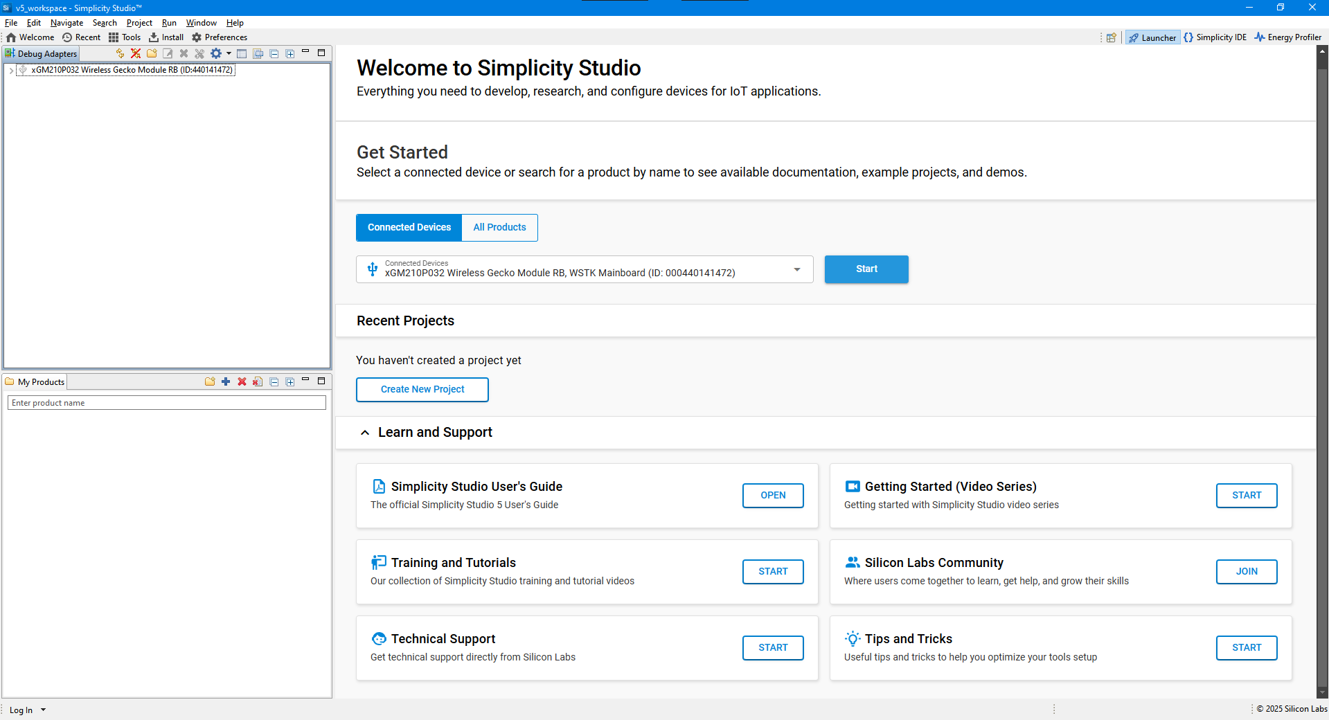 Image 1. Start Screen