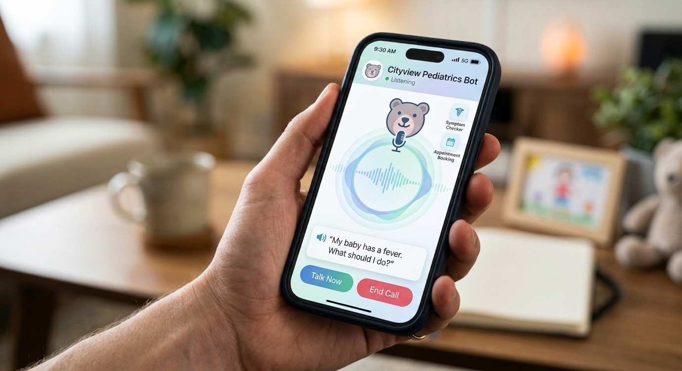 Content1 user talking with a voice ai agent