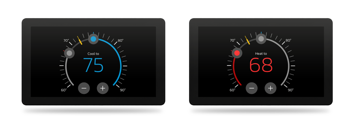 Content1 thermostat ui for temperature controls
