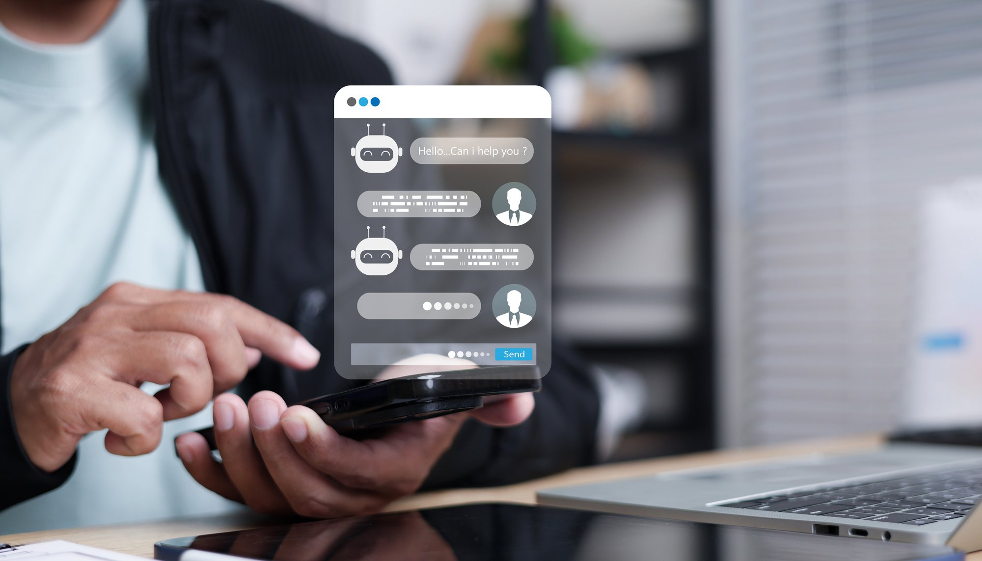Content2 ai chat bot being used