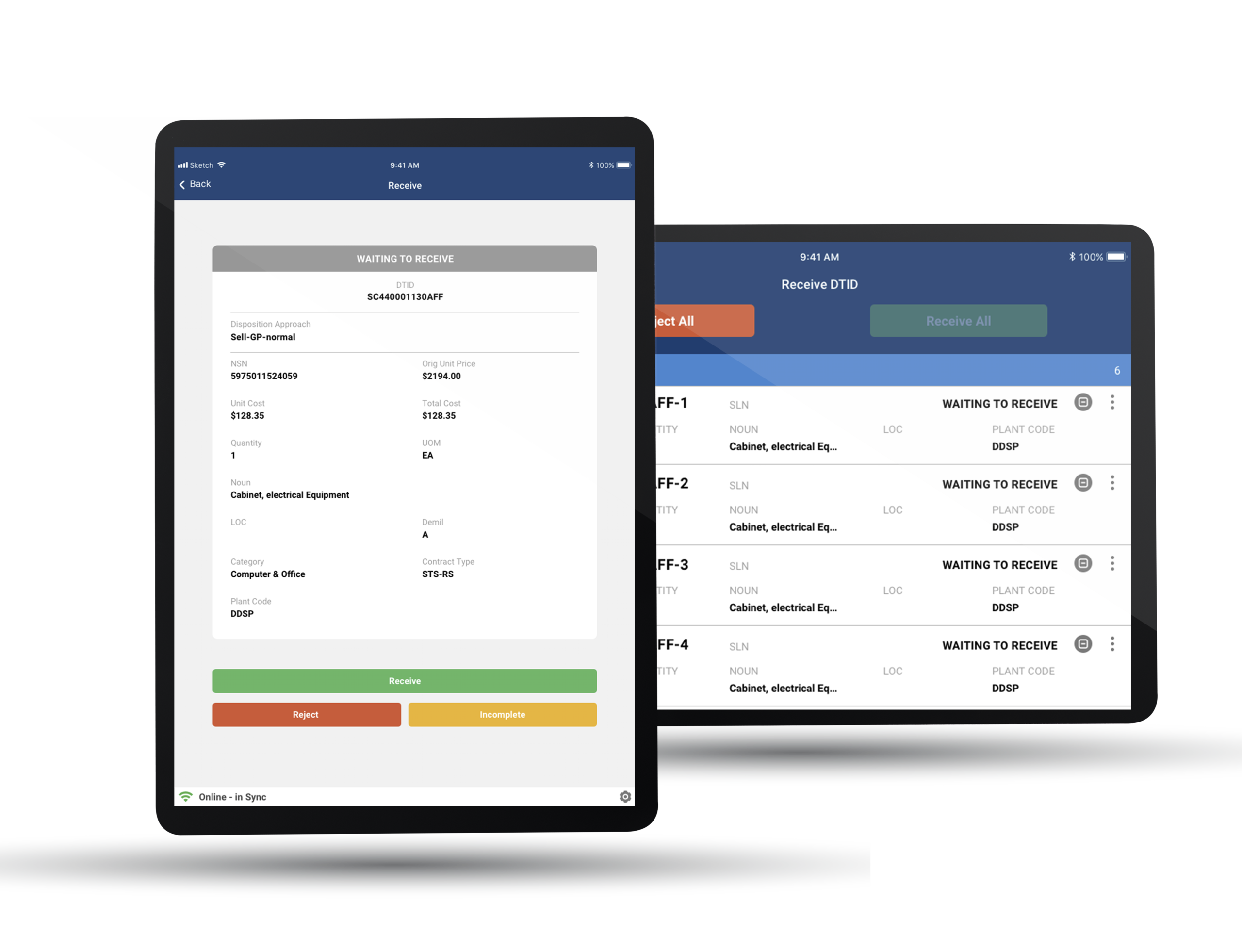 Gov-tablet-02 Digitally transform the warehouse intake process using a mobile-first WMS solution.