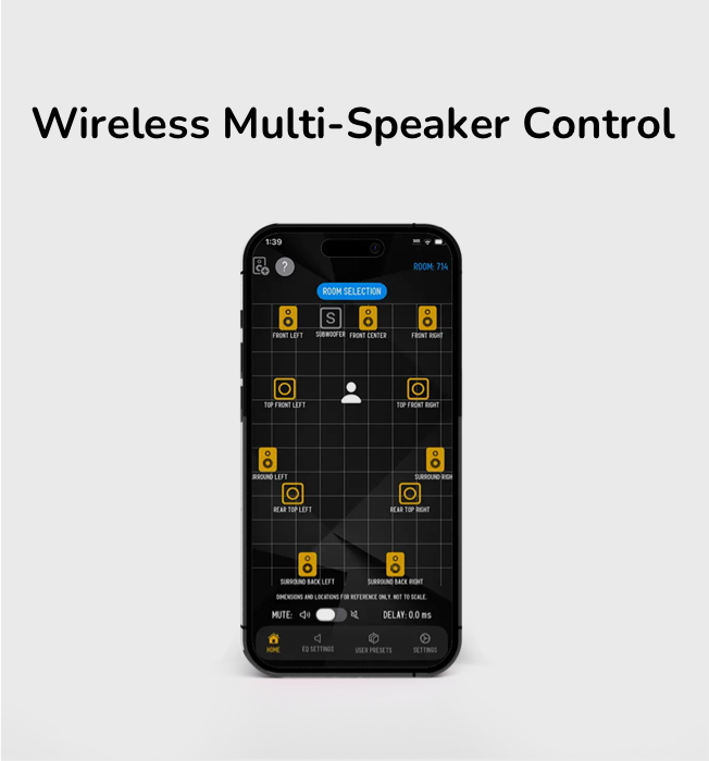 Wireless Control for KRK Multi-Speaker Studio Systems