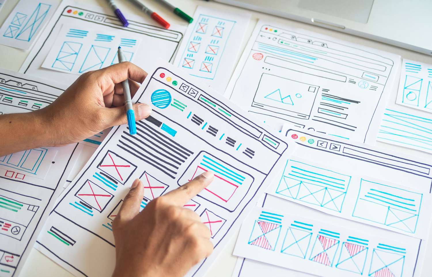 Low-fidelity wireframes Low-fidelity wireframes