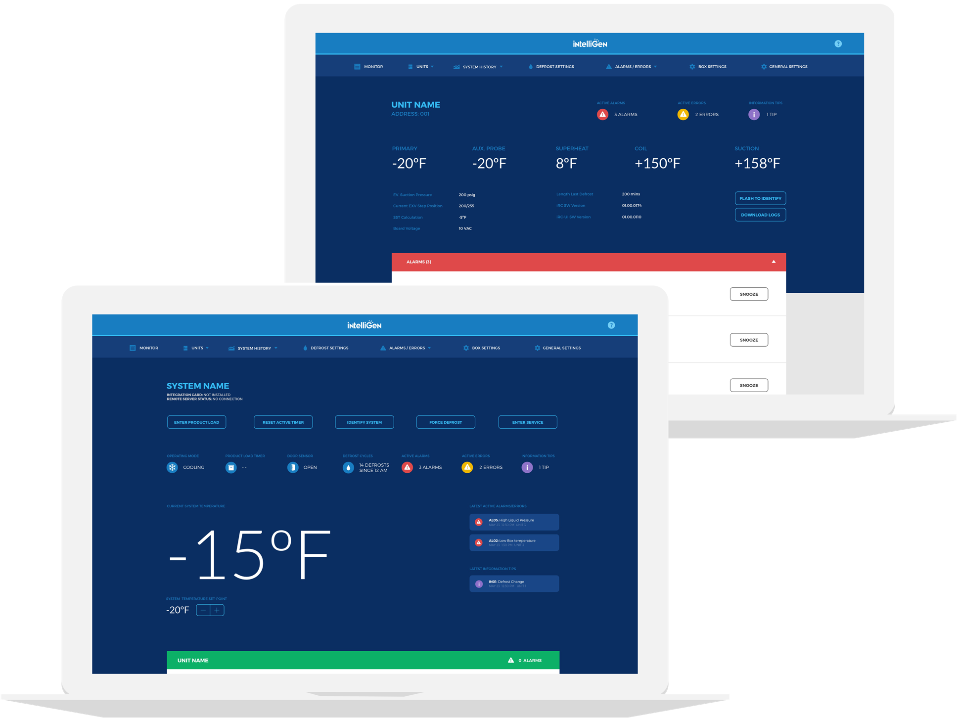 intelliGen(TM) Refrigeration Controller Local on web