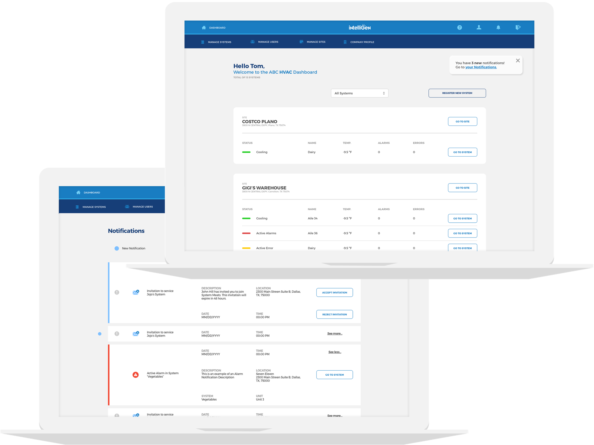 intelliGen(TM) Refrigeration Controller Remote on web