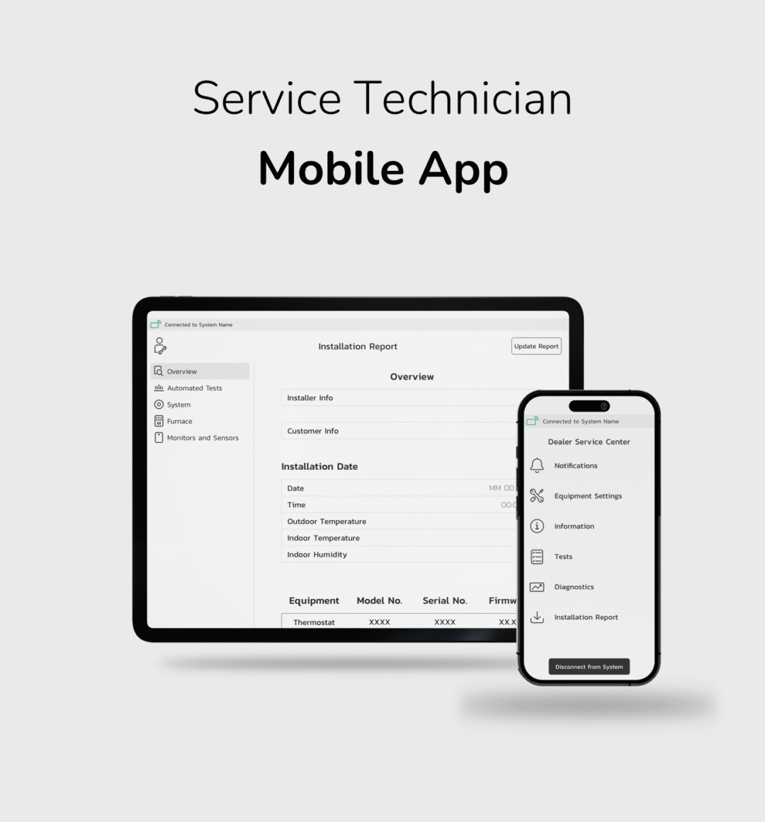 Service Technician Mobile App