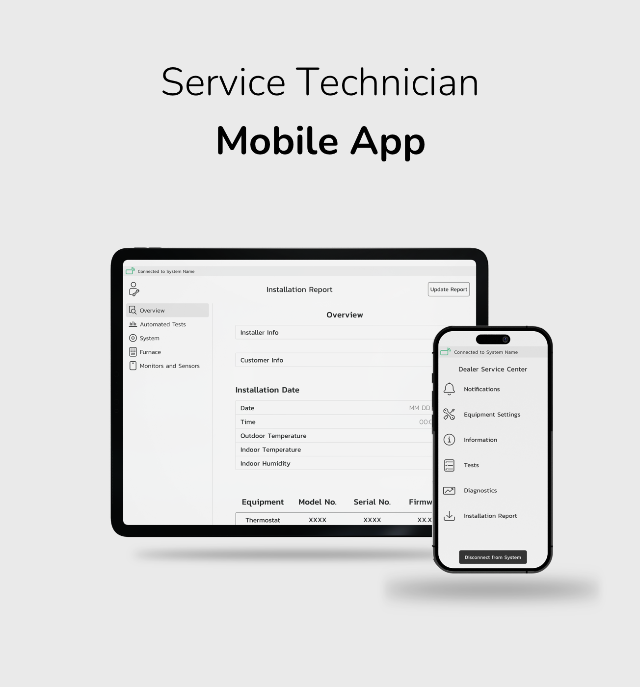 Service Technician Mobile App
