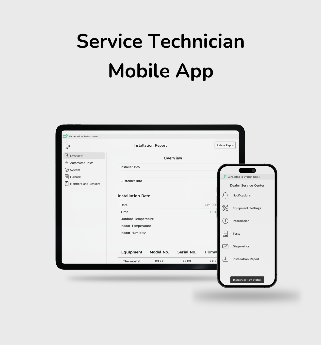 Service Technician Mobile App