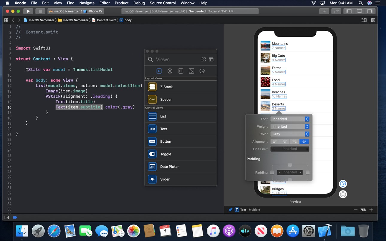 SwiftUI Preview in Action